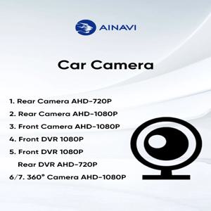 Ainavi 차량용 멀티미디어 카메라 360 카메라, 후방 캠 광각 백업 카메라, HD 대시캠, AHD 1080P 720P DVR, 운전 녹음기 ADAS