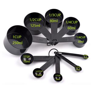 가정용 주방 도구 세트, 측정 컵 및 스푼, 요리 저장에 사용 가능, 5 개, 10 개