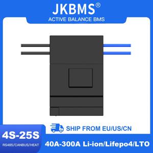 JkBms 액티브 밸런스 Bms 스마트 Bms 4S 8S 12S 13S 14S 16S 17S 20S 24S, 40A 60A 80A 100A 150A 200A 300A Lifepo4 리튬 이온 Lto 배터리