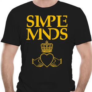 SIMPLE MINDS Rock Band 그래픽 티셔츠 여름 패션 웃긴 패턴 티셔츠 빈티지 루즈핏 쿨 여성 남성 스트리트웨어 Camisetas, 심플 마인즈 락밴드