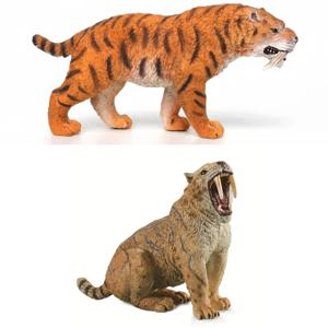 TNG Machairodus Smilodon 모델, 현실적인 세이버 이빨 호랑이 동물 피규어, 성인 어린이, 크리스마스 선물 장난감, 데스크탑 장식