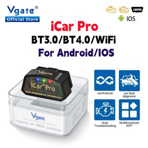 Vgate iCar Pro 자동차 자동 진단 스캐너, IOS 스캔 도구용 와이파이 블루투스 4.0, elm327 V2.3 OBD 2 OBD2 PK ELM 327 V1 5 V1.5