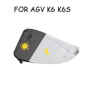 광변색 쉴드 바이저 렌즈, AGV K6 K6S 바이저, 풀 페이스 Viseira Capacete 레이싱 헬멧 부품