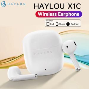 HAYLOU X1C 무선 이어버드, 블루투스 BT5.3, 클리어 통화, TWS 터치 컨트롤, 스포츠 이어폰, 아이폰 안드로이드용, 280mAh, 신제품