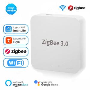 Tuya Zigbee 3.0 게이트웨이 허브, 스마트 홈 무선 브리지, 스마트 라이프 앱, 원격 제어 자동화 장치, Alexa Google 작동