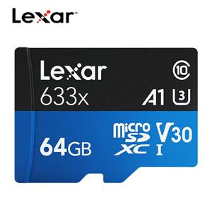 Lexar 마이크로 SD 카드 32GB 64GB 마이크로 SD 카드 읽기 100MSD/TF 플래시 카드 U1 U3 4K V30 카메라 비디오 메모리 카드 MicroSD 전화 PC 용