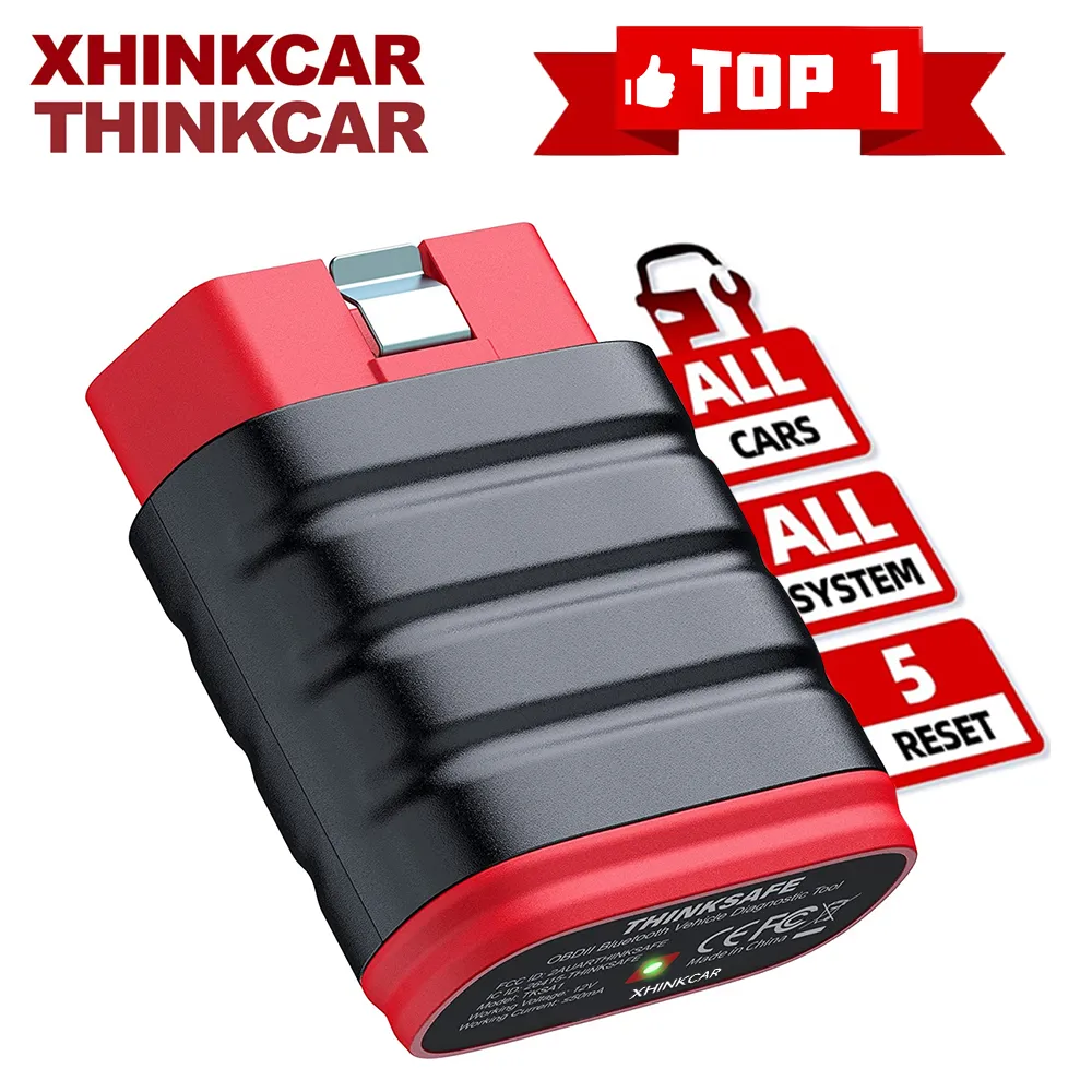 Thinkcar Thinksafe OBD2 블루투스 스캐너, 코드 리더, 자동차 모든 시스템 스캔 5 재설정, OBD 2 자동 진단 도구, PK Thinkdiag