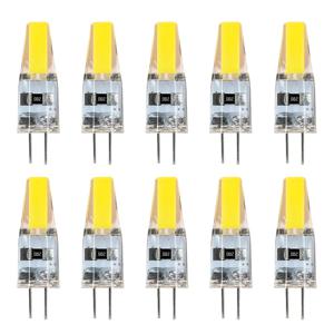 조광 미니 G4 LED COB 램프, 촛불 조명 교체, 샹들리에 스포트라이트용 할로겐, 6W 전구, AC DC, 12V, 220V, 30W, 40W, 팩 당 10 개