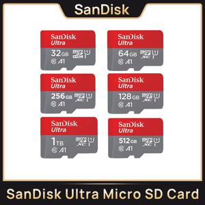 SanDisk 울트라 A1 마이크로 SD 메모리 카드, 카메라 폰 닌텐도 스위치용 TF 플래시 카드, V10 C10 U1, 32GB, 64G, 128G, 256G, 512G, 1TB