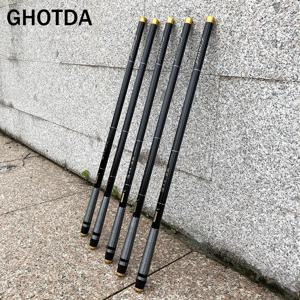 GHOTDA 초경량 경질 탄소 섬유 핸드 낚싯대, 텔레스코픽 낚싯대, 스트림 로드, 3.6m, 4.5m, 5.4m, 6.3m, 7.2m