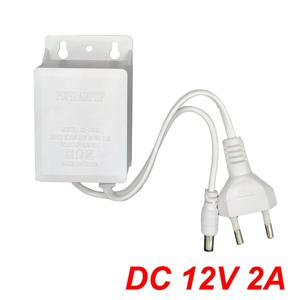 미국 EU 야외 방수 전원 어댑터, AC 100-240V 입력 DC 12V 출력 공급 충전기, 유럽 범용 어댑터 컨버터