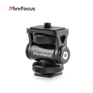 Minifocus 모니터 거치대 콜드 슈 마운트, 카메라 필드 모니터용 마이크 핫 슈, 180 도 틸트 조절식 마운트 브래킷