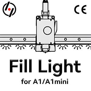 Bambu lab A1/A1 mini LED 조명 스트립, Ra95 필 라이트, 24V 매우 밝은 Bamblab 3D 프린터 액세서리