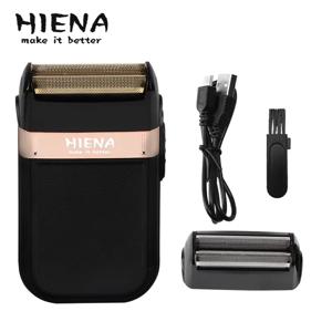 Hiena HI-301 남성용 충전식 전기 면도기, 부드러운 면도용 왕복 날, 휴대용 여행 친화적