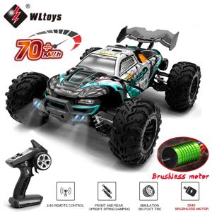 1:16 LED 리모컨 자동차 4WD RC 자동차, 고속 드리프트 몬스터 4x4 트럭, Wltoys 144001 장난감, 70 km/h 또는 50 km/h