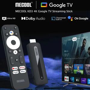 Mecool KD3 4K TV 스틱, 안드로이드 TV 11 스마트 TV 박스, Amlogic S905Y4, 2GB RAM, 8GB ROM, WiFi 2.4G, 5G HDR 10 + 미디어 플레이어 포함