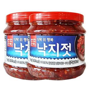 반찬단지 낙지젓(PET) 1kg 2개