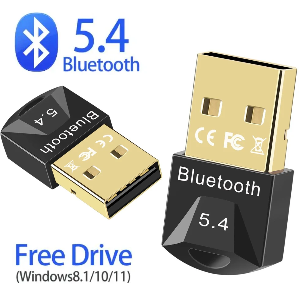 PC USB 블루투스 5.4 5.3 동글 리시버, 스피커 마우스 키보드 음악 오디오 송신기용 블루투스 어댑터