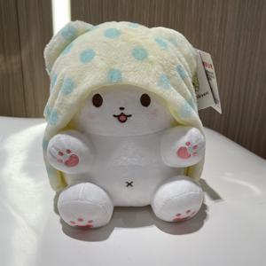 산리오 마루모후비요리 담요 곰 헬로 키티 봉제 인형 장난감, 멜로디 쿠로미 봉제 베개 장난감, 봉제 펜던트 선물, 정품