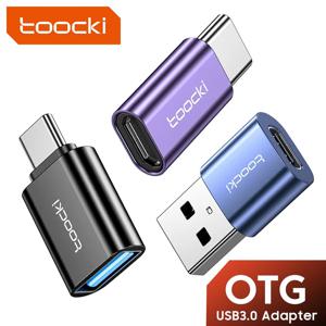 Toocki OTG USB 3.0-C타입 어댑터, 마이크로-C타입 수-USB 2.0 암 변환기, 맥북, 샤오미, 삼성 OTG 커넥터용