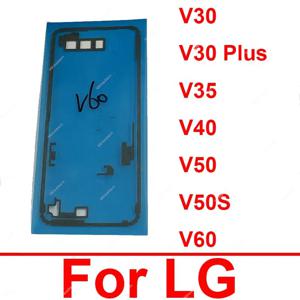 후면 배터리 커버 접착 스티커, LG V30 플러스 V35 V40 V50 V50S V60 ThinQ 벨벳 5G 배터리 도어 하우징 접착 테이프