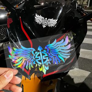 오토바이 로고 날개 반사 스티커, 앞유리 헤드 바디 헬멧 데칼, 가와사키 닌자 H2R ZX-6R Z900 Versys 650 er6n