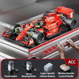 F1 RC 경주용 자동차 빌딩 세트, MOC 리모컨 빌딩 블록, 멋진 소장용 모델 자동차 키트, 빌딩 장난감, 1163PCs