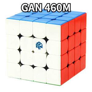 JudyCube GAN 460 M 마그네틱 매직 큐브, 4x4x4 스피드 큐브, GAN460 M 스티커리스 전문 피젯 장난감, 큐브 매직 퍼즐