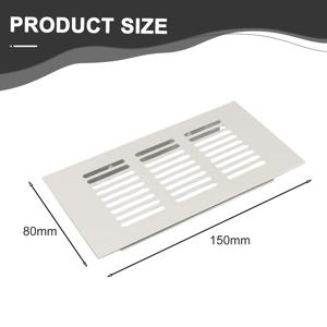 통기성 메쉬 알루미늄 합금 환기구 그릴, 캐비닛 옷장 환기 그릴 커버 가구, 80mm
