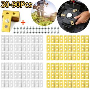 잔디깎이 로봇 교체 블레이드 세트, 스테인리스 스틸 잔디 무버 교체 블레이드, Worx L안드로이드 로봇 잔디깎이, 30 PCs, 90PCs