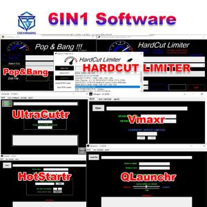 ECU 소프트웨어 하드 컷 리미터 디젤, 가솔린 엔진, 울트라커터, 팝 앤 뱅, HARDCUT VMAX, HotStartr, QLaunchr, 6 in 1 패키지