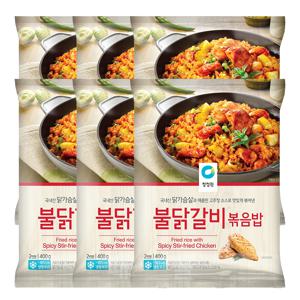 청정원 불닭갈비 볶음밥 400g 6개