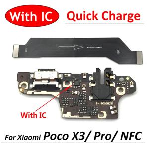 USB 보드 충전기 충전 도크 포트 커넥터 플렉스 케이블, 샤오미 POCO X3 NFC 프로 메인 보드 플렉스