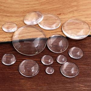 DIY 쥬얼리에 대 한 라운드 플랫 다시 투명 유리 카보 숑 만들기 6mm 8mm 10mm 12mm 14mm 16mm 18mm 20mm 25mm 30mm 35mm