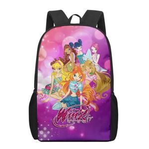 Winx 클럽 학교 가방 소년 3D 인쇄 학교 키즈 가방 유치원 배낭 여자 아이 Bookbag Mochila Escolar