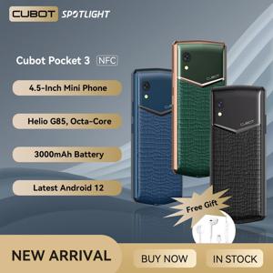 Cubot Pocket 3, 4.5인치 미니 스마트폰, Helio G85, Octa-Core, NFC, 4GB RAM, 64GB ROM, 3000mAh, 20MP 카메라, 4G 휴대폰, 얼굴 ID, mini smartphone android 12, 핸드폰, 안드로이드 올인원, 미니스마트폰, GPS, 미니폰, mini phone, 작은 휴대폰, 야외 휴대 전화