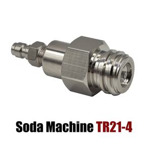 빠른 분리 커넥터 TR21-4 CO2 탱크 TR21-4, 소다수 기계 액세서리, 외부 CO2 탱크 병 어댑터