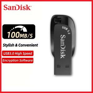 SanDisk USB 3.2 플래시 드라이브, CZ410 펜 드라이브 메모리 스틱, 블랙 U 디스크, 미니 펜드라이브, 블랙 외장 스토리지, 32GB, 64GB, 128GB