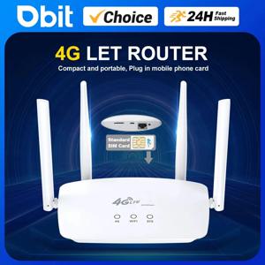 DBIT 와이파이 라우터 SIM 카드, 4G 모뎀, LTE 라우터, 4 게인 안테나, 32 개 장치 연결 지원, 유럽 및 한국에 적용 가능