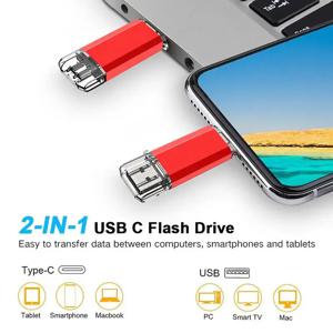 OTG USB 플래시 드라이브, 금속 메모리 스틱, 안드로이드 폰용, 64GB 펜드라이브, 128GB, 32GB, 8GB, 16GB