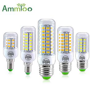 LED 램프 E14 SMD 5730 220V 옥수수 전구, 램프 램프, LED 샹들리에, 홈 장식 앰플 LED 조명, 24, 36, 56, 72LED