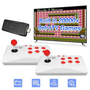 게임 스틱 레트로 비디오 게임 콘솔, PS1, GBA, MD, Dendy 15 + 에뮬레이터, 지지대 스크린 프로젝션, 2024 업데이트, 4K