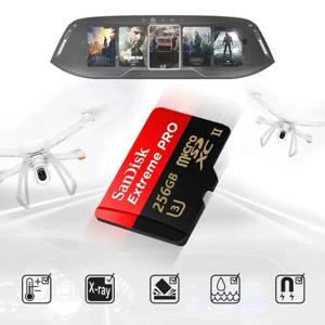 SanDisk V30 익스트림 프로 마이크로 SD UHS-I 메모리 카드, TF 카드, 카메라 스팀 데크용, 32GB, 64GB, 128G, 256G, 512GB, 1TB, 200 MB/s, C10, U3, 4K