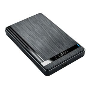 SSD 외장 스토리지 HDD 박스용 모바일 하드 드라이브 케이스, 2.5 인치 SATA-USB3.0 HDD 인클로저, USB3.0/2.0 케이블 ABS