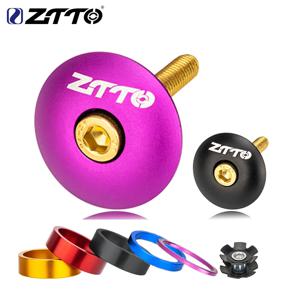 ZTTO MTB 자전거 헤드셋 스페이서 커버, 서스펜션 탑 튜브 캡 나사 포크 링 스페이서, 자전거 스템 와셔 헤드셋 스타 너트, 1 1/8 인치