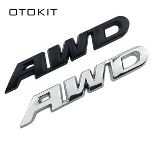 도요타 임프레자 스바루 혼다 4X4 오프로드 SUV 4WD 용 3D 자동차 스타일링 크롬 금속 스티커, AWD 테일 엠블럼 배지, 후면 데칼 로고