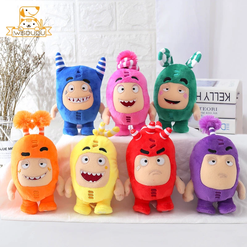 귀여운 Oddbods 퓨즈 버블 뉴트 포고 슬릭 제프 지 봉제 인형, 귀여운 만화 애니메이션 미니 인형, 부드러운 베개, 어린이 선물