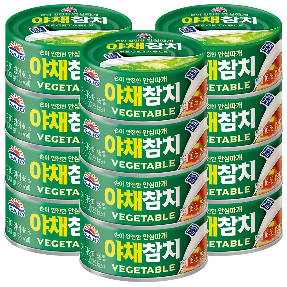 사조 야채참치 100g 12개