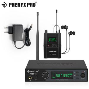 Phenyx Pro PTM-10 스테레오 무선 인이어 모니터 시스템, 스테이지 리턴 바디팩 수신기, IEM 시스템, 900MHz, 500MHz 주파수 대역