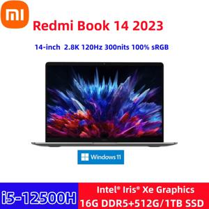 샤오미 레드미 북 14 2023 노트북, 인텔 코어 i7-12700H/i5-12500H 16G DDR5 + 512G SSD, 아이리스 Xe 그래픽 금속 노트북 PC, 2.8K, 120Hz